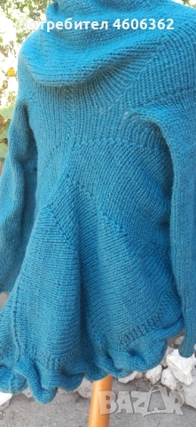 ръчно изплетена кръгла жилетка , снимка 3 - Жилетки - 51863952