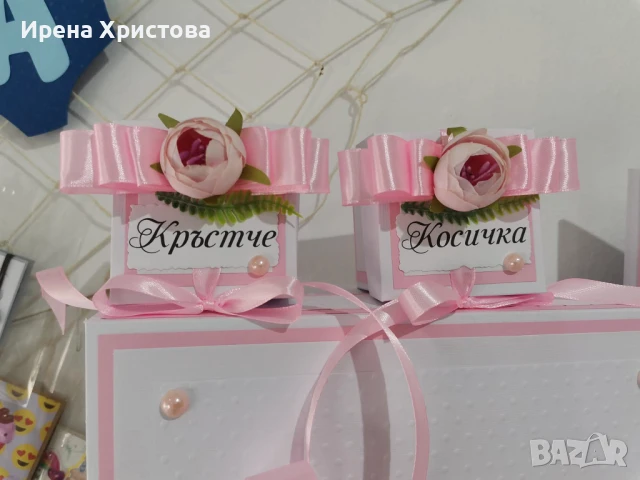 Комплект за кръщене, снимка 4 - Декорация - 51235736