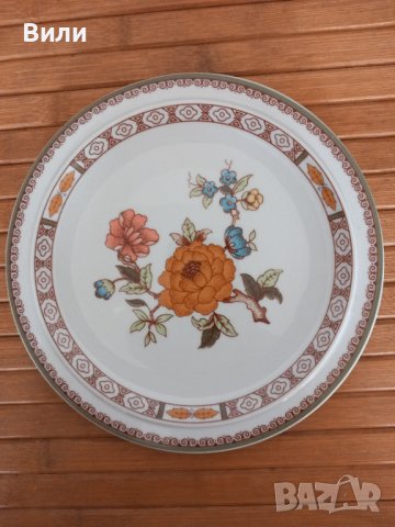 2 броя красиви порцеланови чинии с диаметър 19 см., снимка 4 - Чинии - 40479019