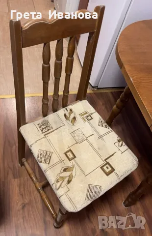 Трапезна маса и трапезен стол - 2 броя, снимка 4 - Маси - 48622965