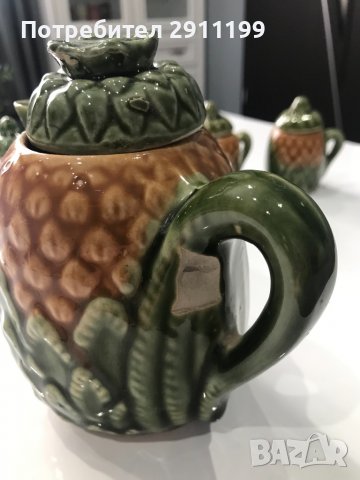 Керамична кана с чаши, снимка 5 - Сервизи - 38756896