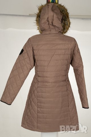 Светлокафяво дамско зимно яке марка Giorgio di Mare - L, XL/2XL, снимка 3 - Якета - 33473277