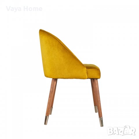 Трапезен стол, Lalea, Жълт, снимка 2 - Столове - 39334010