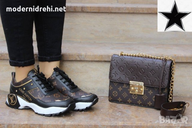 Дамски спортни обувки и чанта louis vuitton код 13, снимка 1 - Дамски ежедневни обувки - 27760187