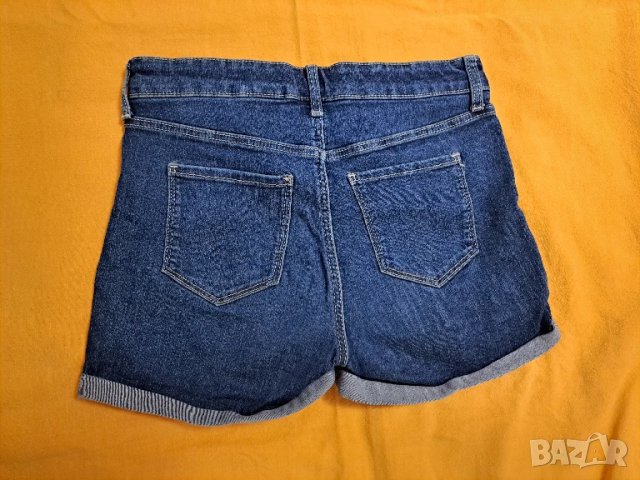 Дънкови панталонки, EUR 152, години 11-12, снимка 2 - Детски къси панталони - 50836419