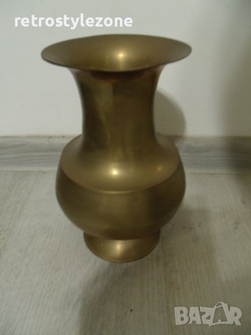 № 6211 стара метална / месингова ваза   , снимка 1 - Други ценни предмети - 36674681