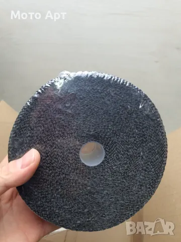 Сиво Черна Ролка за увиване на Ауспух тръби на мотоциклет мотор Мото Аксесоар, снимка 4 - Аксесоари и консумативи - 48801902