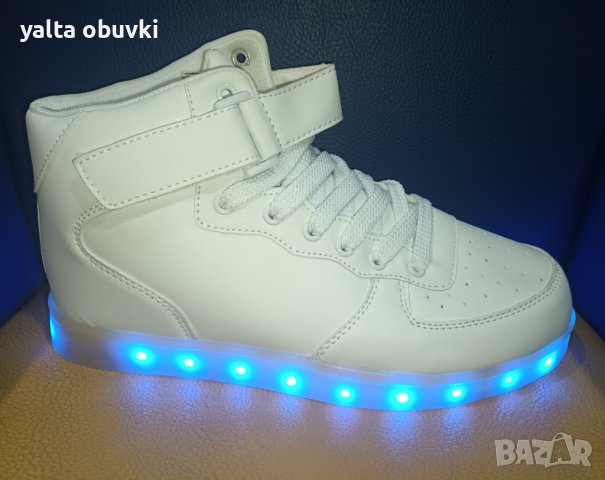 Светещи кецове с USB зарядно, снимка 6 - Кецове - 39485489