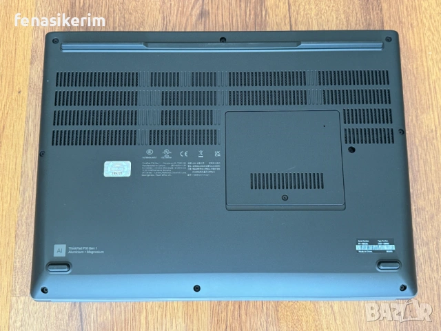 16' WQXGA 2.5K Core i7-12850HX Lenovo ThinkPad P16 Gen 1 32GB DDR5/512GB NVMe/RTX A2000 8GB/Гаранция, снимка 4 - Лаптопи за работа - 53392563