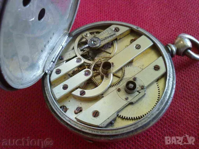 СРЕБЪРЕН ДЖОБЕН ЧАСОВНИК, снимка 2 - Антикварни и старинни предмети - 49587387