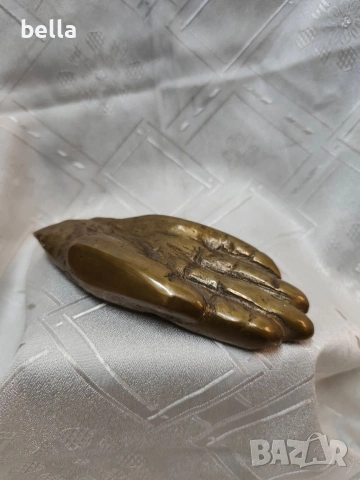 Автентична бронзова пластика „Ръка"- изключително масивна !, снимка 8 - Антикварни и старинни предмети - 53495274