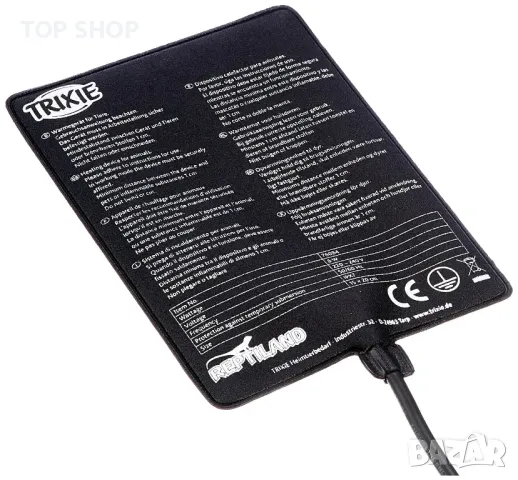 TRIXIE Нагревателно одеяло основа за терариум 15x20 см 8 W нагревател за змии гущери и влечуги, снимка 3 - Терариуми и оборудване - 49049688