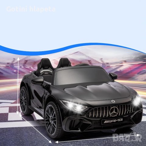 Акумулаторен джип Mercedes SL63 4X4 24V ,MP4 плейър, с меки гуми, снимка 7 - Детски велосипеди, триколки и коли - 43675125