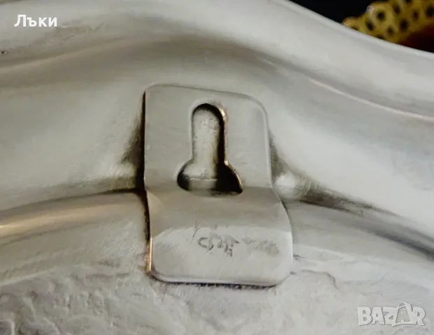 Пано от калай с Елен,гора,лов. , снимка 5 - Антикварни и старинни предмети - 48703980