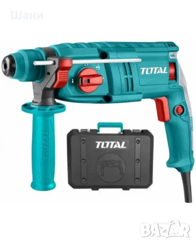 Електрически перфоратор TOTAL - 650W, + куфар
