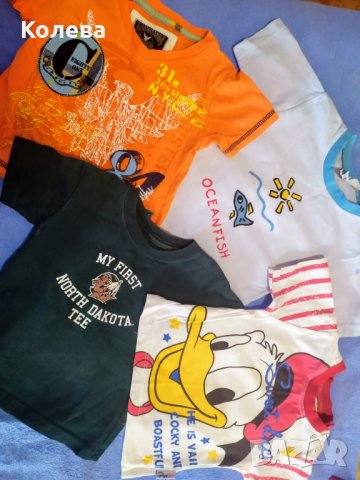 Тениски 5бр., снимка 2 - Бебешки блузки - 28736749