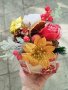 🎄🎁Ново🎁🎄Празнични кутия със сапунени цветя и декорация, снимка 3