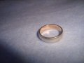 СРЕБЪРЕН ФЕШЪН АРТ ПРЪСТЕН ХАЛКА SAMPLE ИТАЛИЯ СРЕБРО 925 със ЗЛАТО 26592, снимка 5