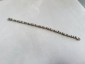 Дизайнерска сребърна гривна с 18 циркона. №7754, снимка 3