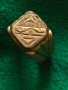 ПОЗЛАТЕН Пръстен стар бронзов ГРАВИРАН МАЙСТРОСКА РАБОТА За КОЛЕКЦИЯ 21912, снимка 7