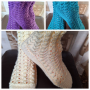 Плетени дамски чорапи, снимка 1 - Дамски чорапи - 44879582