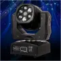 Преносими LED сценични светлини с движеща се глава и управление (6x12W + лазер), снимка 7