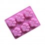 3782 Силиконов молд с 6 лапички-големи, снимка 15