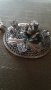 Винтидж колье огърлица с кристали, флорален арт, снимка 1 - Колиета, медальони, синджири - 39240346