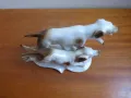 Немска порцеланова фигура Ловни кучета 1950 г статуетка, снимка 8