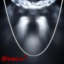 Посребрен кръгъл стилен синджир колие ланец дамски огърлица ланче 925 печат за късмет здраве и ща, снимка 3