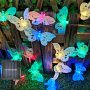 🦋 Верига от LED лампички за градината с пеперуди, снимка 6