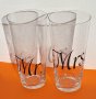 Декорирани стъклени чаши Mr.&Mrs., снимка 3