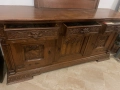 Контрбюфет дресоар Шкаф  и Огледало антикварно Дърворезба , снимка 3