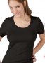  MAP M светлосиня италианска дамска микрофибърна тениска с къс ръкав женски тениски с къси ръкави, снимка 3