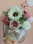 Луксозна кутия със сапунени цветя, снимка 1 - Подаръци за жени - 38515505