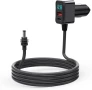 Nolansend 3 в 1 захранващ кабел+адаптер за запалка Starlink Mini, 3 метра, 12V-48V с цифров дисплей, снимка 1