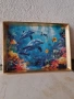 Диамантен гоблен делфини-готов и рамкиран, снимка 2