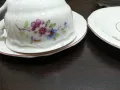 Стар български порцелан чаши за чай чайник захарница латиера , снимка 6