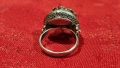 Възрожденски филигранен сребърен пръстен, снимка 3