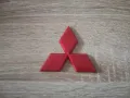 червено лого Mitsubishi 15 см, снимка 1