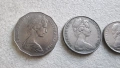 Австралия. Лот .5, 10 ,20, 50 цента. 4  бройки. С ликът на Елизабет II , като млада., снимка 7