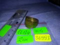 СТАР МАСИВЕН БРОНЗОВ РЕТРО ПРЪСТЕН с ПОЗЛАТА и ПЕЧАТИ 585 и 14К МАЙСТОРСКИ За КОЛЕКЦИЯ 36993, снимка 3
