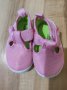 Пантофи за бебе момиче в розов цвят с лепки, снимка 4