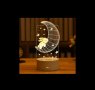 Романтична 3D акрилна настолна нощна лампа-сувенир/подарък за различни поводи, снимка 12