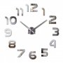 Големи 3д стенни часовници с арабски, римски и др цифри - лепящи, снимка 15