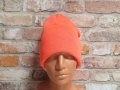 Нова зимна дамска/детска шапка в оранжев цвят, снимка 5
