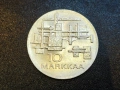 СРЕБРО Финландия 10 марки 1967, снимка 2