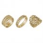 Комплект пръстени GENEVA RING SET 6 GOLD ALL, снимка 1