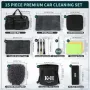 Премиум комплект за почистване на автомобили 15 части, подарък за мъж, снимка 2