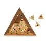 Компактно цветно дървено триъгълно домино B107, снимка 2